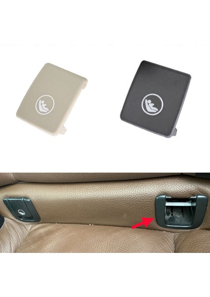 Araba Arka Koltuk Kancası Isofıx Kapak Çocuk Emniyeti Volvo V60 V90 XC40 XC60 S60 S90 Araba Arka Koltuk Kanca Siyah (Yurt Dışından)