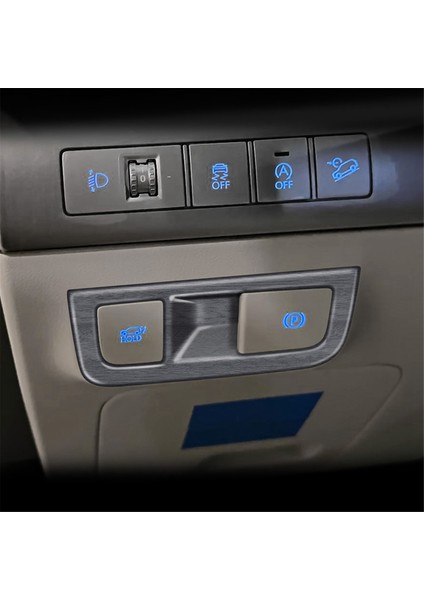 Araba Far Anahtarı Çerçeve Ayar Kapağı Hyundai Kona 2024+ Araba Iç Aksesuarları Ahşap Tahıl (Yurt Dışından) fırsatları