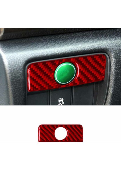 Honda Accord 2013-17 Için Kırmızı Karbon Fiber Iç Econ Düğme Paneli Kapak Trim (Yurt Dışından) fırsatları