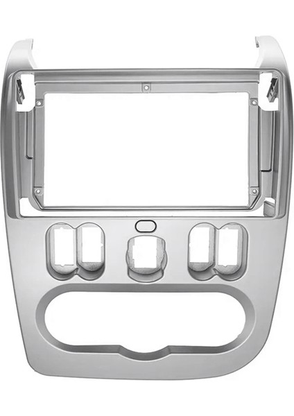 Çift Din Araç DVD Oynatıcı Radyo Fasya Çerçeve Renault Logan 2010-2013 Için Lhd 9 Inç Adaptör CD Paneli Trim Kiti Çerçeve (Yurt Dışından)