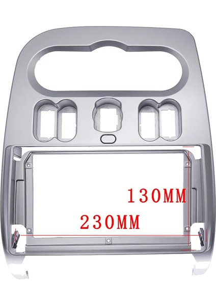 Çift Din Araç DVD Oynatıcı Radyo Fasya Çerçeve Renault Logan 2010-2013 Için Lhd 9 Inç Adaptör CD Paneli Trim Kiti Çerçeve (Yurt Dışından)