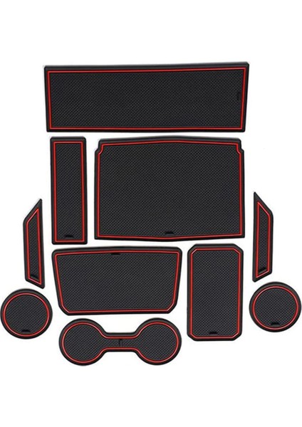 Ford Bronco Aksesuarları Için 2 Kapı Iç Bardak Tutucu Ekler, 2021 2022 Ford Bronco Için Merkezi Konsol Astar Paspaslar (Yurt Dışından)