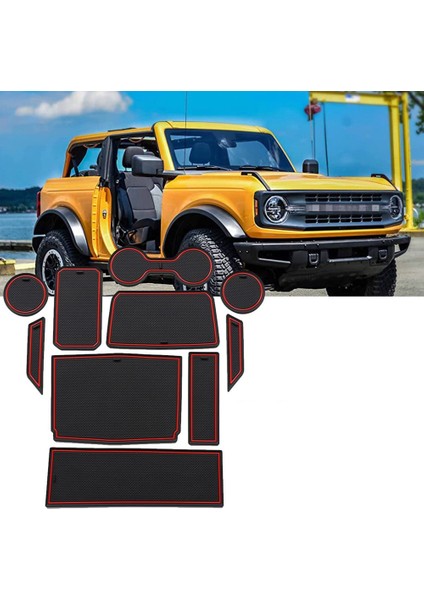 Ford Bronco Aksesuarları Için 2 Kapı Iç Bardak Tutucu Ekler, 2021 2022 Ford Bronco Için Merkezi Konsol Astar Paspaslar (Yurt Dışından) fiyatları