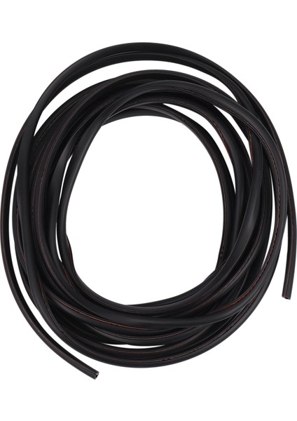 16FT/5M Siyah Kalıp Trim Kauçuk Şerit Araba Kapı Çizik Koruyucu Kenar Koruma (Yurt Dışından)