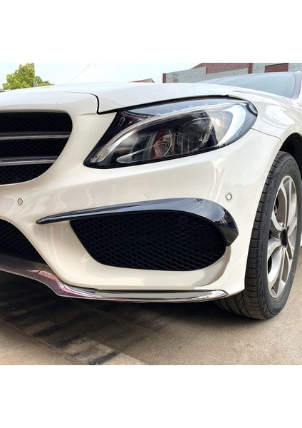 Araba Ön Tampon Spoiler Splitter Kapak Mercedes-Benz C-Class W205 2015-2019 C200 C43 Amg Siyah (Yurt Dışından) modelleri