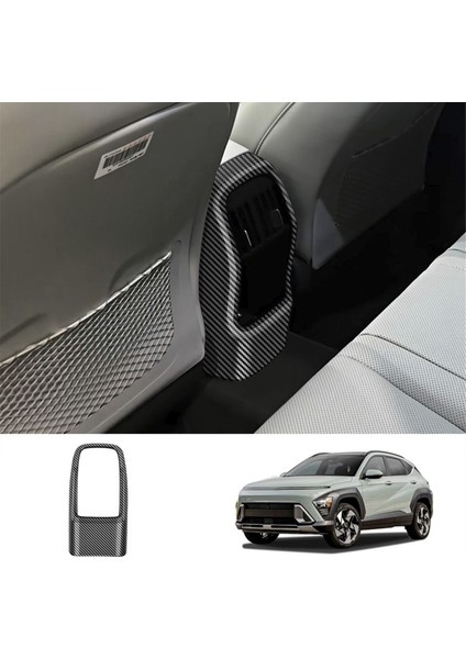 Araba Arka Klima Havalandırma Çerçevesi Çıkış Trim Hyundai Kona 2024+ Araba Aksesuarları B Için Çıkartmalar Kapakları (Yurt Dışından) modelleri
