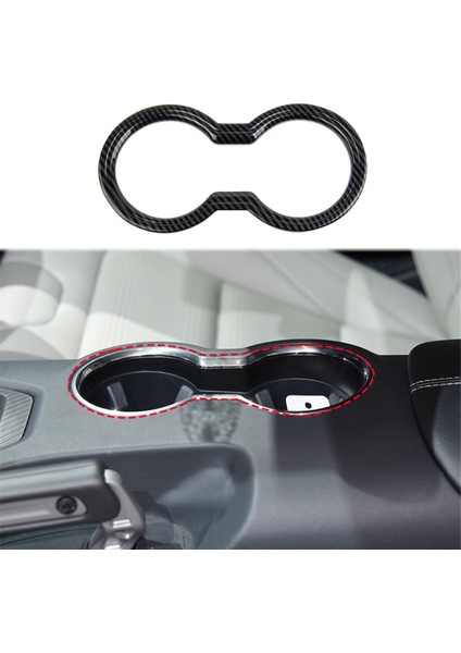 Ford Mustang 2024 Iç Aksesuar Karbon Fiber Için Merkezi Bardak Tutucu Çerçeve Trim (Yurt Dışından) modelleri