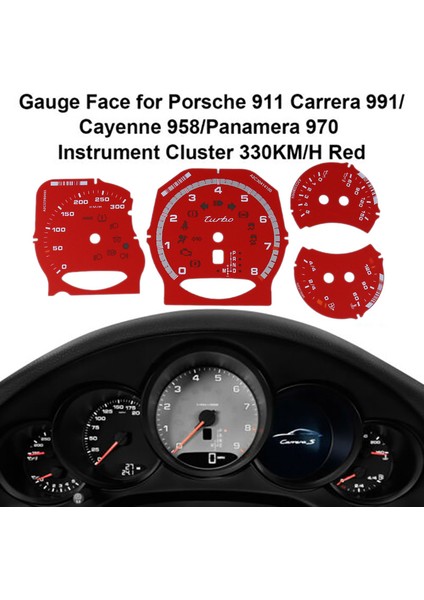 Porsche 971 Cayenne Macan 718 Paramera 911 Carrera 991 Dash Küme Yerleşimi Için Gösterge Yüz Kadranı Facelift (Yurt Dışından) modelleri