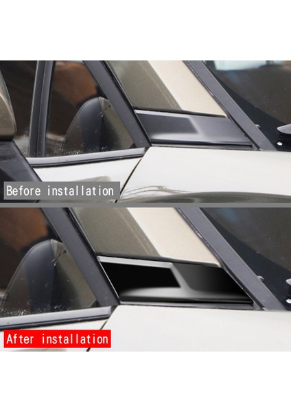 Dış Parlak Siyah Bir Sütun Ön Yan Pencere Paneli Kapak Trim Garnitür Toyota Corolla Cross 2021 2022 Için (Yurt Dışından)