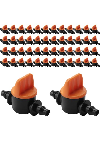 50 Adet 1/4 Inç Boru Mini Vana 4/7mm Hortum Denetleyici Dikenli Adaptör Tarım Damla Sulama Sulama Sistemi Bağlantısı (Yurt Dışından) fiyatları