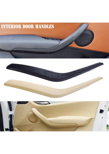 Iç Kapı Kolu Kapağı Kapı Kol Dayama Paneli Ayar Kapağı Bmw X1 E84 2010-2016 51412991777,51412991776 Bej (Yurt Dışından)