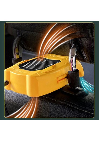 Yeni Araba Arka Koltuk Soğutma Fanı 3 Hız Ayarlanabilir Arka Koltuk Havalandırma Sac Fan USB Şarj Edilebilir Hava Fanı Siyah (Yurt Dışından) modelleri