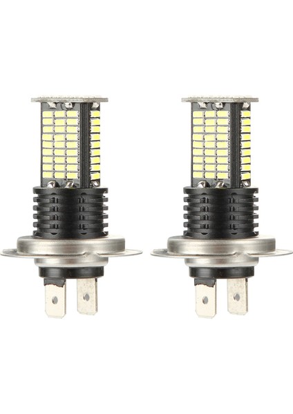 Adet H7 LED Sis Ampulleri Drl 3200 Lümen Süper Parlak 84-Smd 12V 24V H7 LED Ampuller Arabalar, Kamyonlar, 6000K Beyaz Için Yedek (Yurt Dışından)