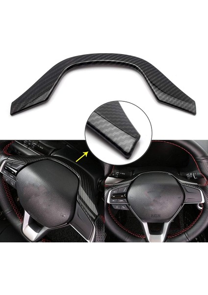 Honda Accord 2018-2022 Için Araba Direksiyon Üst Krom Çerçeve Trim Karbon Fiber Tarzı Dekor Etiket Aksesuarları (Yurt Dışından) fiyatları