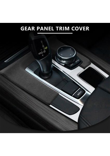 Honda Civic 2016-2021 Araba Dönüş Kürk Süet Merkezi Konsol Manuel Vites Paneli Kapak Trim Dekor Etiket Siyah + Gri (Yurt Dışından) modelleri