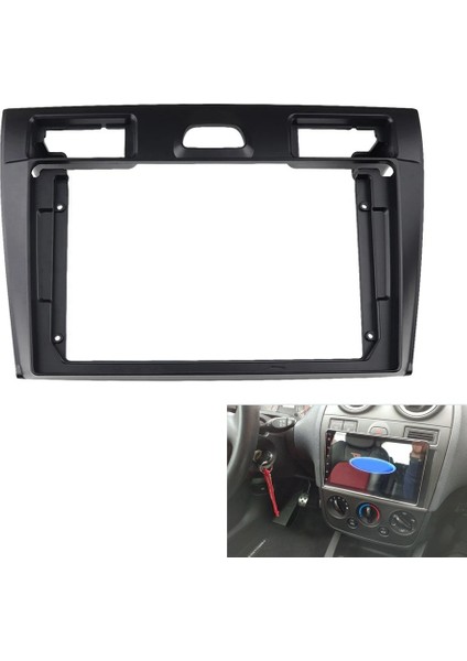 Ford Fiesta 2006-2011 Için 2din Araba Radyo Fasya DVD Stereo Çerçeve Plaka Adaptörü Montaj Dash Kurulum Çerçeve (Yurt Dışından)