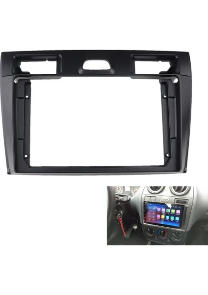 Ford Fiesta 2006-2011 Için 2din Araba Radyo Fasya DVD Stereo Çerçeve Plaka Adaptörü Montaj Dash Kurulum Çerçeve (Yurt Dışından)