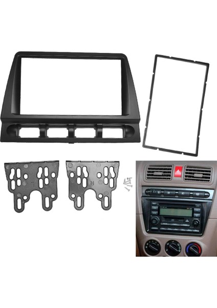 Kıa Picanto 2004-2008 Için Araba Radyo Fasya DVD Stereo Çerçeve Plaka Adaptörü Montaj Dash Kurulum Çerçeve Trim Kiti (Yurt Dışından)