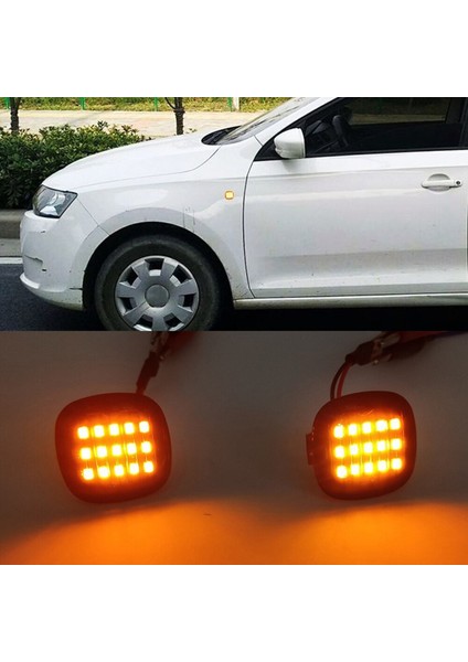 LED Amber Ön Çamurluk Yan Işaretleyici Işık Değiştirme Dönüş Sinyali Lambası Için Fabia 1 6y Fabia 2 Audi A3 A4 B5 A (Yurt Dışından)