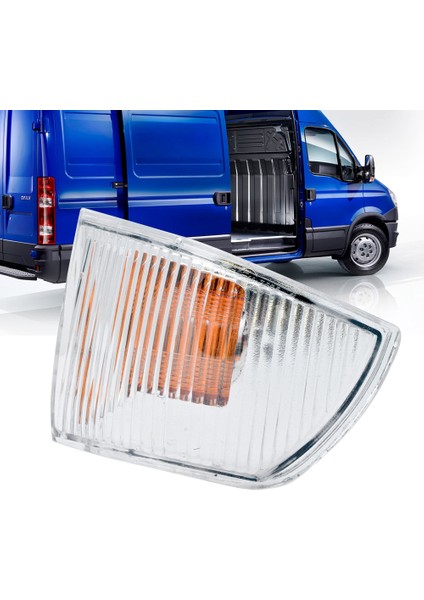 1 Çift Araba Kanat Ayna Göstergesi Lens Lambası Yan Ayna Dönüş Sinyali Kapağı Ampuller Olmadan Iveco Daily 2006-2011 (Yurt Dışından)