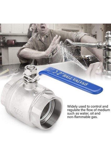 Küresel Vana Dişi Dişli 2 Inç 304 Paslanmaz Çelik Tam Bağlantı Noktalı Dişi Dişli Küresel Vana 2 Inç DN50 1000 Wog (Yurt Dışından) fiyatları