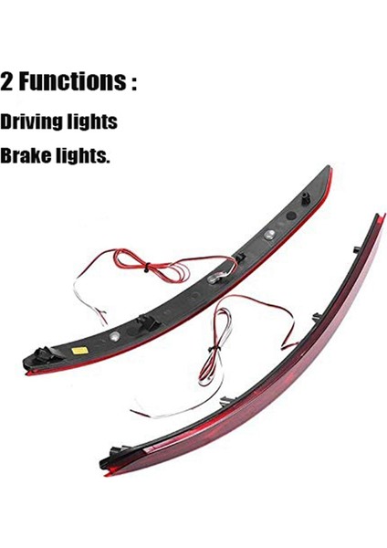 Sıvı Tarzı LED Tampon Reflektör Park Lambaları Hyundai Elantra 2016 2017 2018 Fren Lambaları Dönüş Sinyali Işıkları Kırmızı (Yurt Dışından) fırsatları