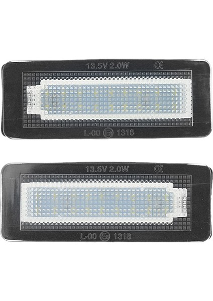 Mercedes-Benz Smart Fortwo W450 W451 W453 Için 2x Araba LED Plaka Plaka Işığı (Yurt Dışından)
