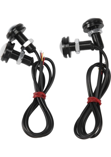 4 Adet Araba 12V 23MM Çift Renkli Switchback 4014 12 LED Drl Kartal Göz Gündüz Işığı (Yurt Dışından)
