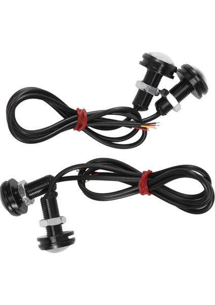 4 Adet Araba 12V 23MM Çift Renkli Switchback 4014 12 LED Drl Kartal Göz Gündüz Işığı (Yurt Dışından)