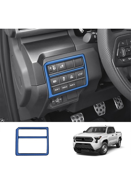 Araba Çok Fonksiyonlu Anahtar Paneli Trim Krom Çerçeve Etiket Toyota Tacoma 2024 Için Araba Iç Aksesuarları Mavi (Yurt Dışından) fiyatları