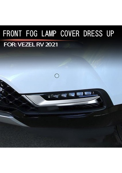 Araba Krom Ön Tampon Alt Izgara Trim Şeritler Sis Aydınlatma Koruması Trim Honda Hrv Hr-V Vezel 2021 2022 (Yurt Dışından) fırsatları