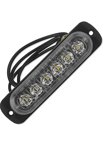 12V-24V 6led Işık Flaş Acil Araba Araç Uyarı Strobe Yanıp Sönen Mavi ve Kırmızı (Yurt Dışından)