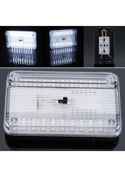 Araba Iç Işık 36LED Çatı Tavan Okuma Işığı (Yurt Dışından)