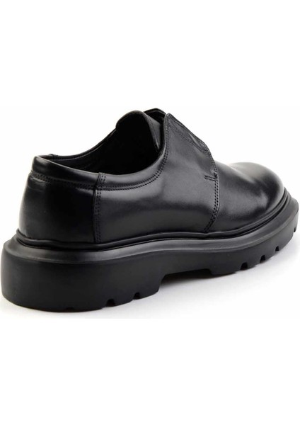 Siyah Leather Erkek Klasik Ayakkabı E01401092141 fırsatları