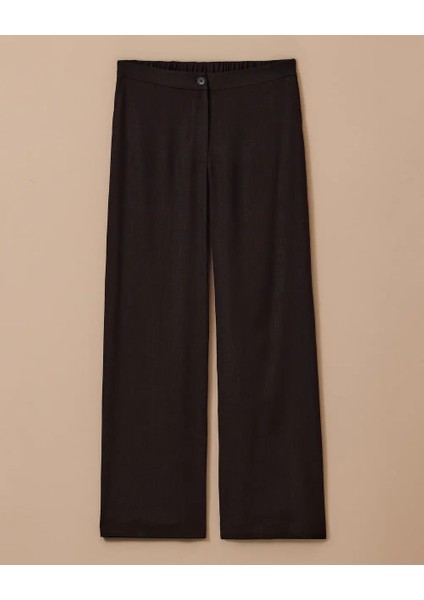 Büyük Beden Düğmeli Bol Paça Pantolon Gala-Xi fırsatları