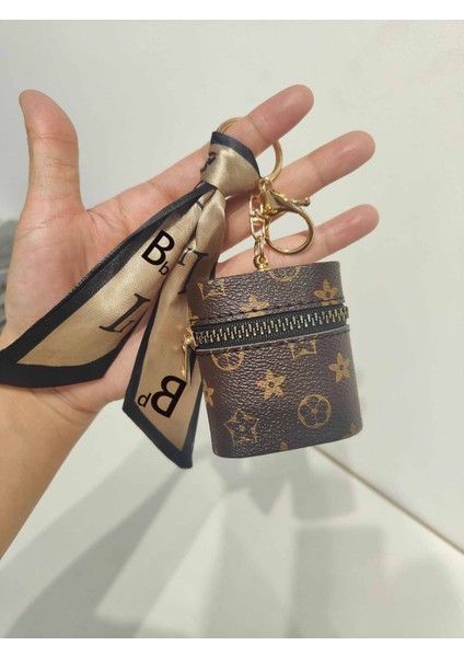 Anahtarlık Mini Bayan Kırmızı Zarf Saklama Kablosuz Kulaklık Bozuk Para Cüzdanı (Yurt Dışından)