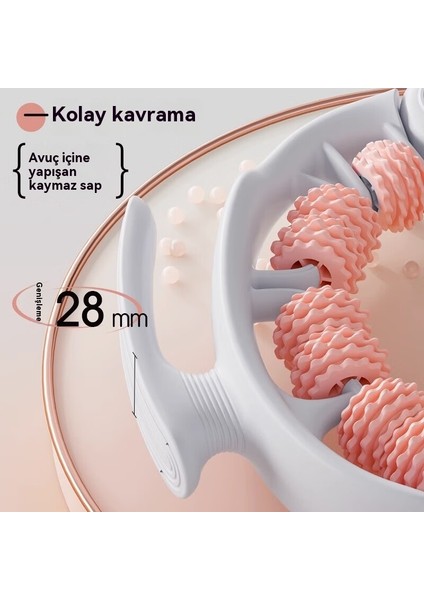 14 Yuvarlak Halka Klipsi Bacak Silindiri Silikon Sıska Baldır Masajı (Yurt Dışından) modelleri