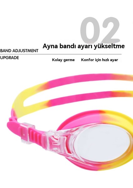 Yaz Açık Yüzme Silikon Çocuklar Için Anti-Sis Yüzme Gözlüğü (Yurt Dışından)