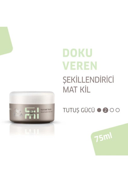 Professionals Eimi Texture Touch Şekillendirilebilir Stiller Mat Şekillendirici Kil 75 ml