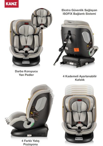 Safe N Rest I-Size Oto Koltuğu Siyah