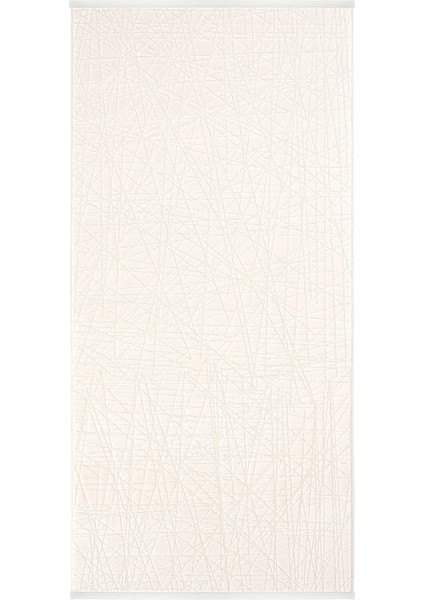 safir 8615 Krem Yolluk Uzun Antre Hol Koridor Halısı Makine Dokuması Modern Yatak Odası Halı Yolluk