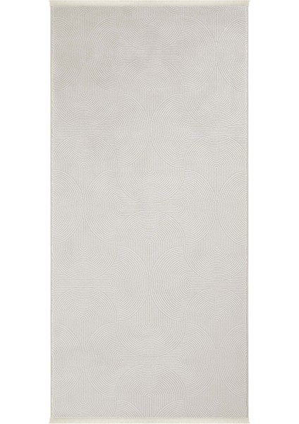 safir 8614 Gri Yolluk Uzun Antre Hol Koridor Halısı Makine Dokuması Modern Yatak Odası Halı Yolluk