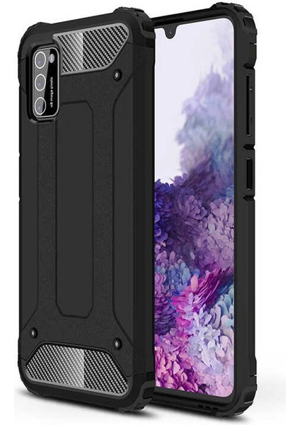 Galaxy A02S Kılıf Crash Silikon Kapak-Siyah