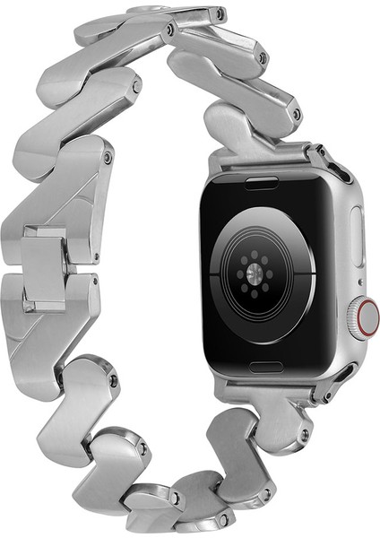 ​​​watch 42MM Kordon Uyumlu Krd-80 Metal Strap Kayış Zore - Gümüş modelleri