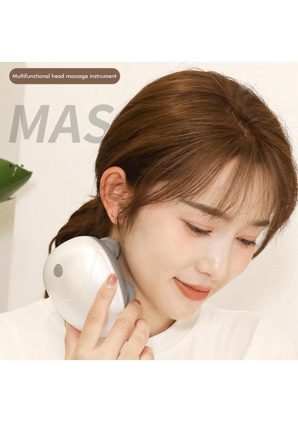 Baş Masaj Aleti Yüz Masajı Şarjlı Fizyoterapi Kedi ve Köpek ile Masaj Rahatlatma Dinlendirici Massage Portatif Ergonomik Tasarım OSK-701