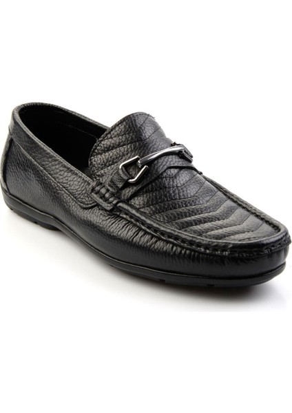 Siyah Leather Erkek Loafer Ayakkabı E01323200040