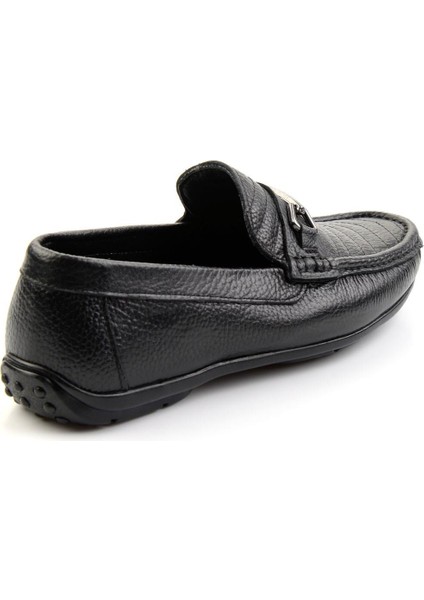 Siyah Leather Erkek Loafer Ayakkabı E01323200040