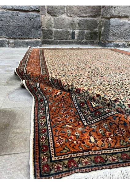 206 x 295 cm Büyük Boy Yün Anadolu Kilimi Çiçek Desenli Yıkanabilir Antik Kilim modelleri