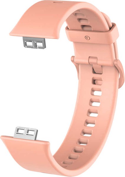 Huawei Watch Fit Krd-43 Uyumlu Kordon Zore - Pembe Açık