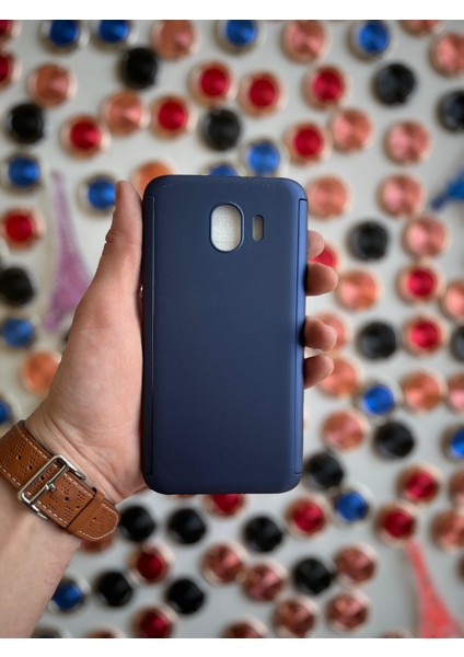 Galaxy J4 2018 Uyumlu Kılıf 2 Parçalı 360 Protect Mat Ince Renkli Vrbjani Rubber Kapak